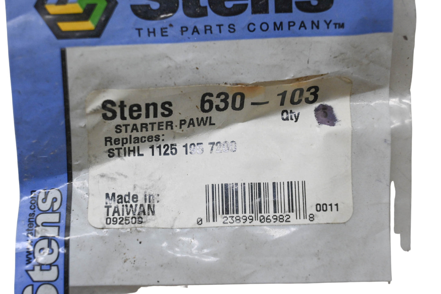 Stens 630-103, 1125 195 7200 Starter Pawl NOS