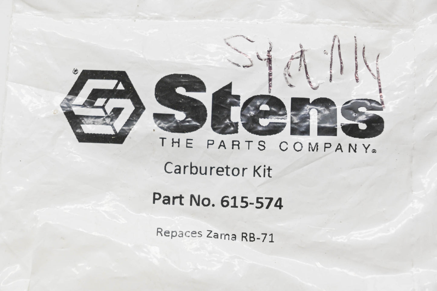 Stens 615-574, RB-71 Carburetor Kit NOS