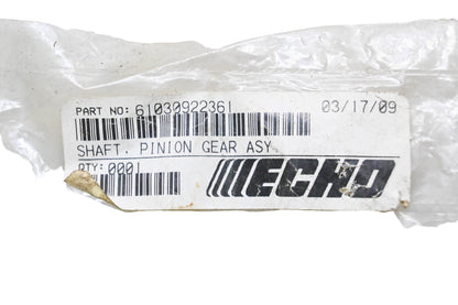 New OEM Echo 61030922361 Pinion Gear Shaft NOS