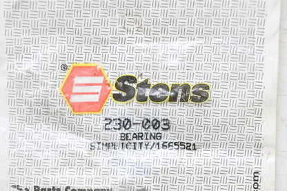 Stens 230-003, 1665521 Bearing NOS
