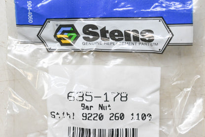 Stens 635-178, 9220 260 1100 Bar Nuts Qty 2 NOS