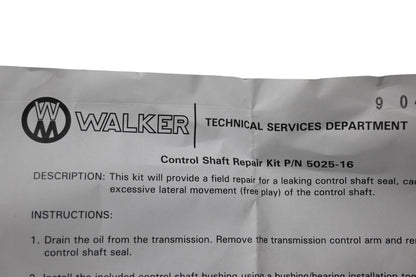 Walker 5025-16 Control Shaft Repair Kit NOS