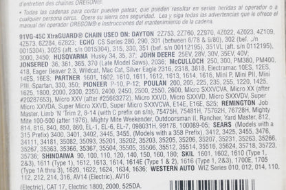 Oregon 91VG-45C S45 Cutting Chain 12" NOS