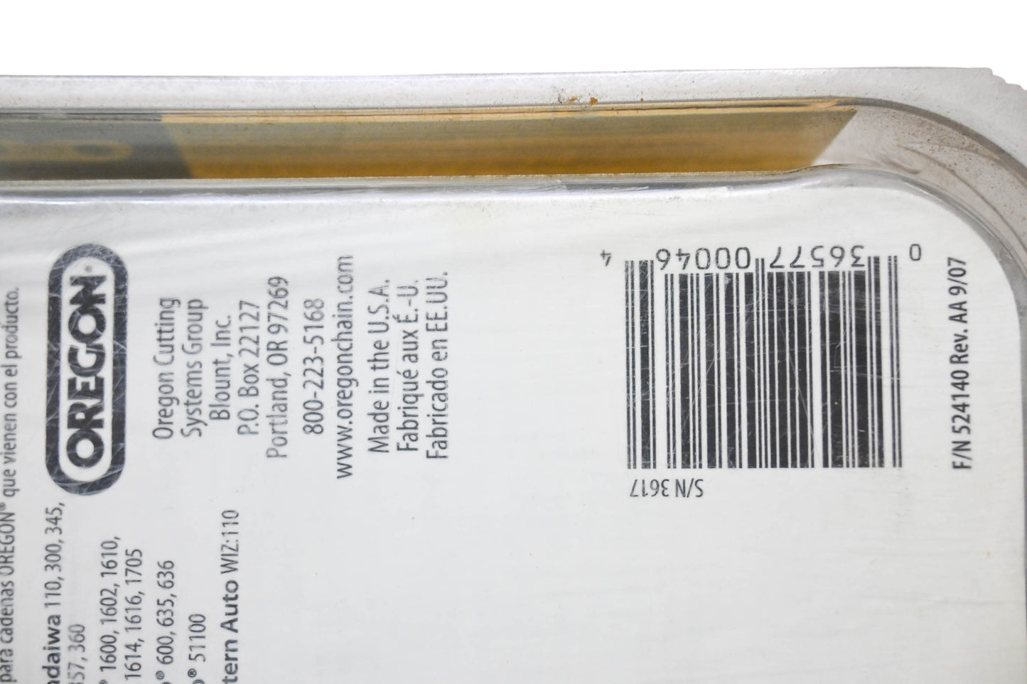 Oregon 524140 Saw Chain 14" NOS