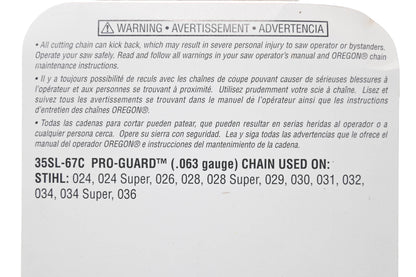 Oregon 35SL-67C L67 Cutting Chain 16" NOS