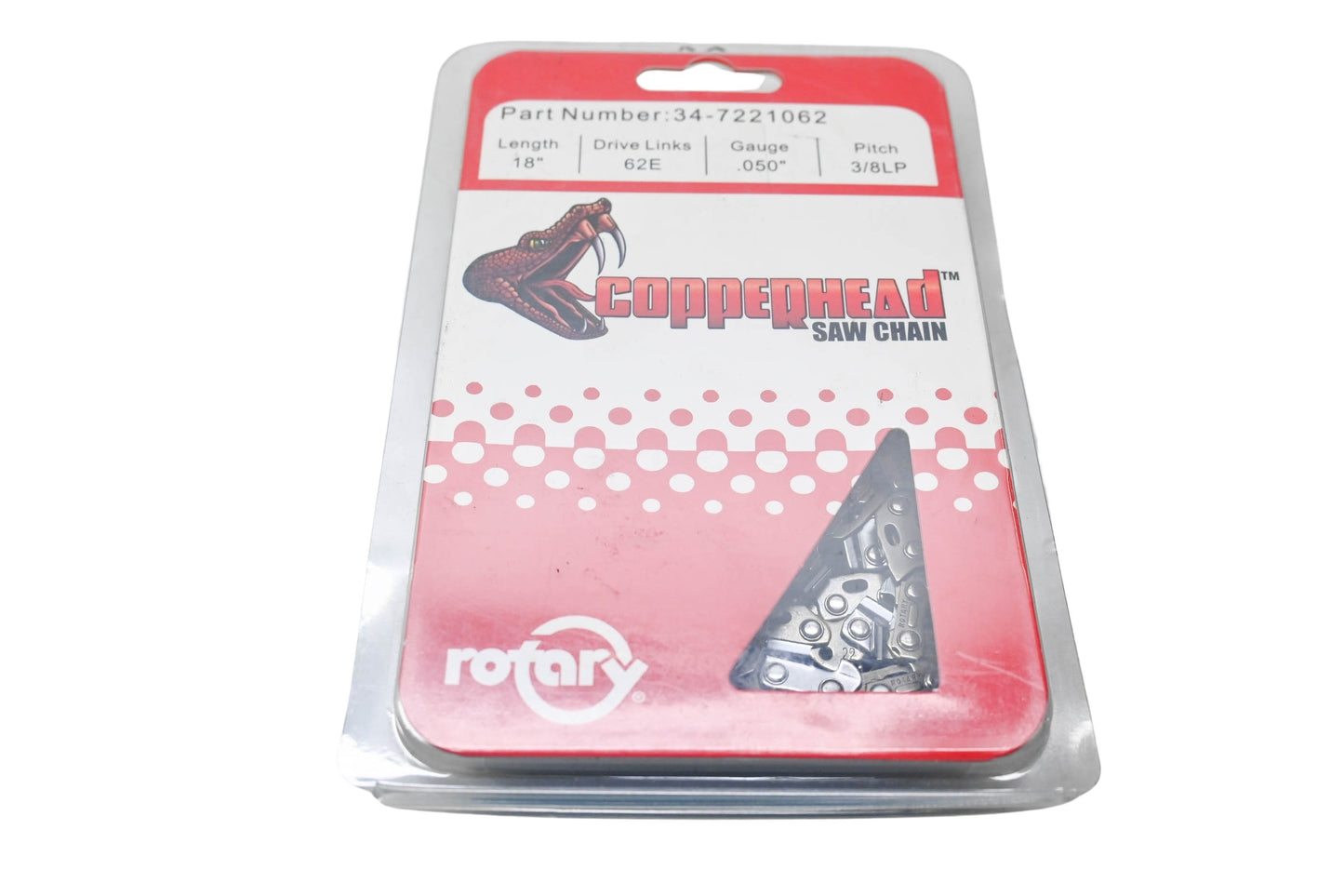 Rotary 34-7221062 Copperhead Saw Chain 18" NOS
