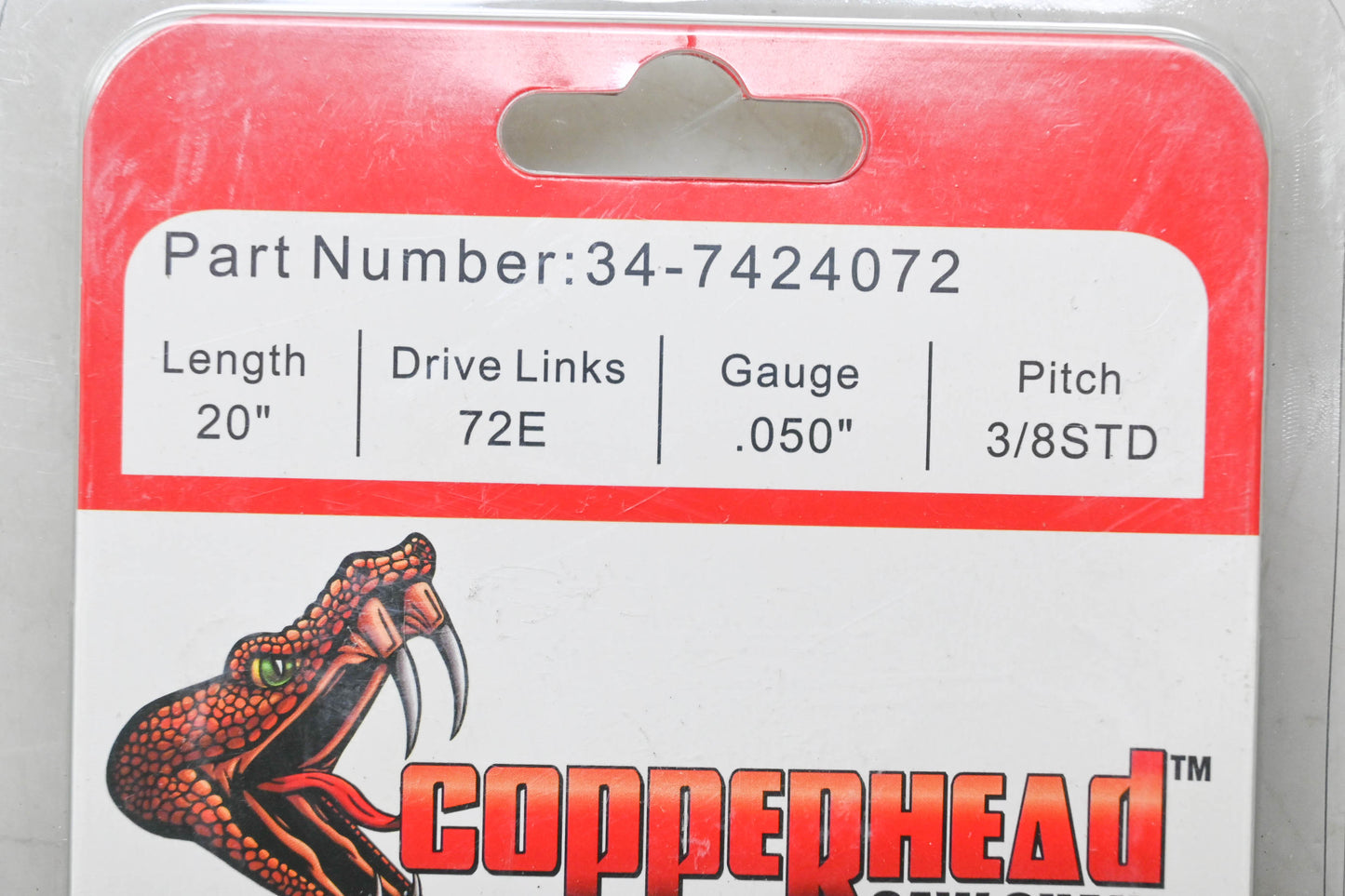 Rotary 34-7424072 Copperhead Saw Chain 20" NOS