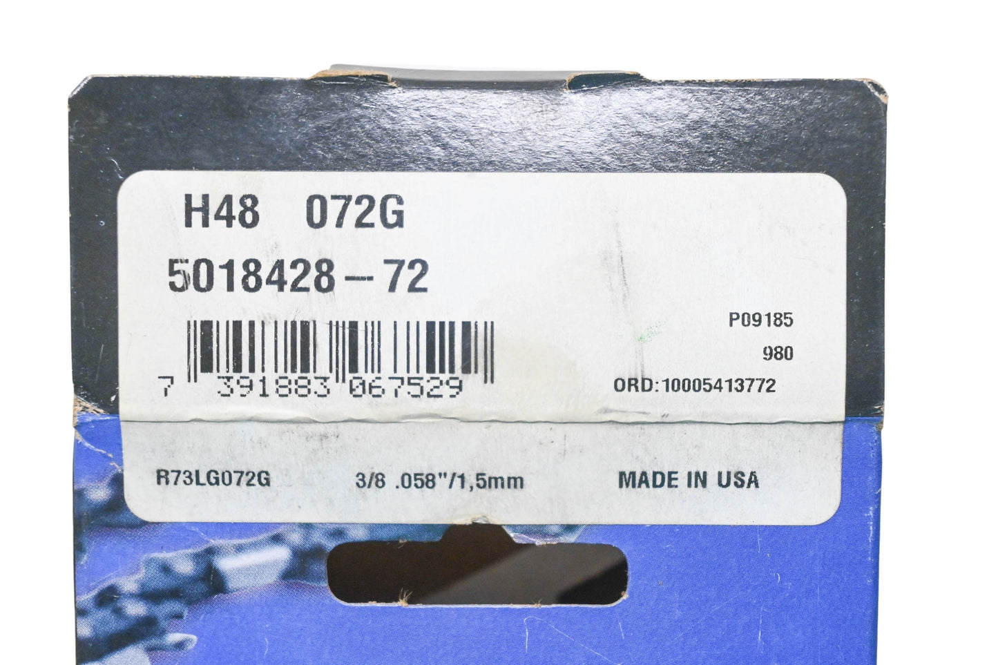 New OEM Husqvarna 5018428-72, H48 072G, 501842872 Saw Chain 3/8" .058" NOS