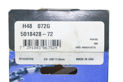 New OEM Husqvarna 5018428-72, H48 072G, 501842872 Saw Chain 3/8" .058" NOS