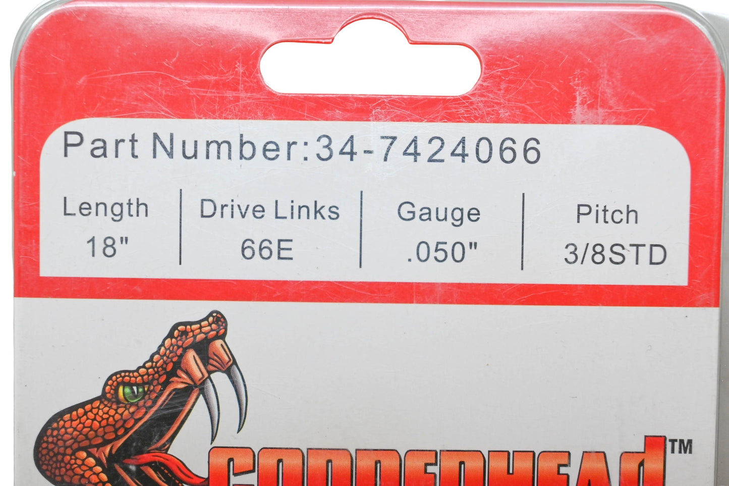 Rotary 34-7424066 Copperhead Saw Chain 18" NOS