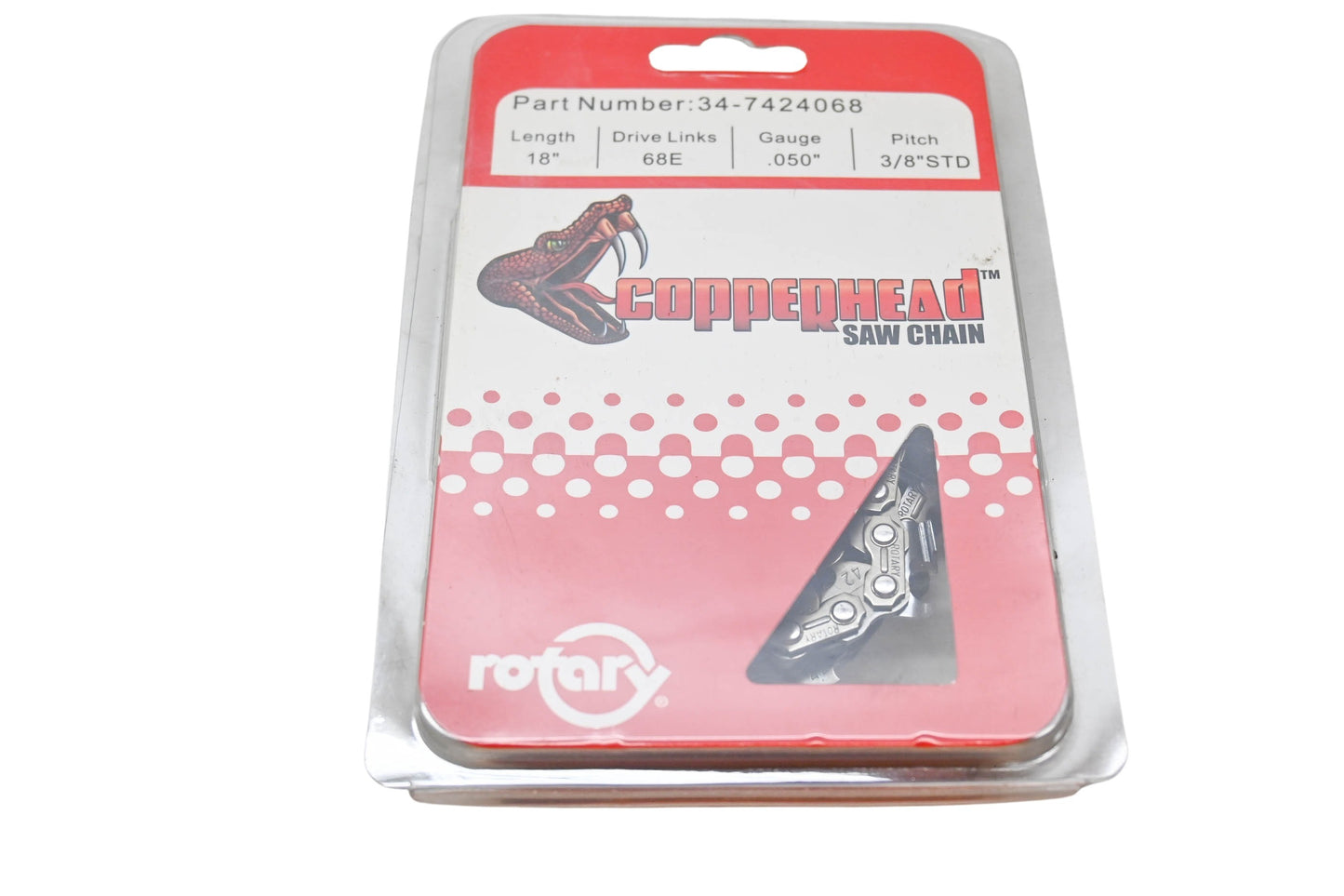 Rotary 34-7424068 Copperhead Saw Chain 18" NOS