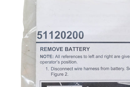 Ariens 51120100 Battery Upgrade Kit NOS