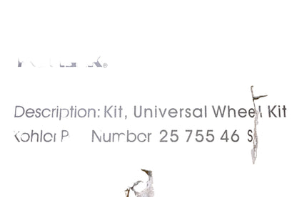Kohler 25 755 46-S Universal Wheel Kit NOS