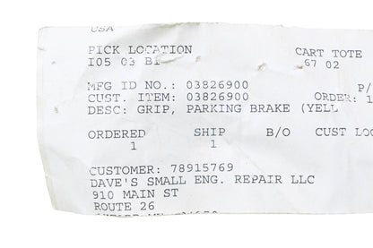Ariens 03826900 Parking Brake Grip NOS