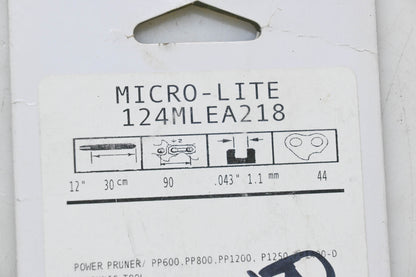 Oregon 124MLEA218 Micro-Lite Chainsaw Guide Bar 12" .043" NOS