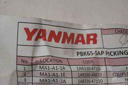 Yanmar PBK65-SAP Power Beyond Kit NOS