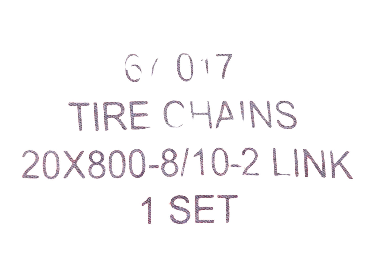 Oregon 67-017, 1308I Tire Chain 20x800-8/10-2 Link NOS