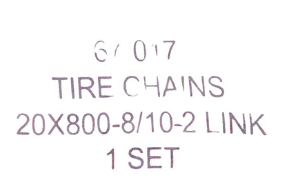 Oregon 67-017, 1308I Tire Chain 20x800-8/10-2 Link NOS