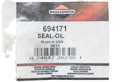 New OEM Briggs & Stratton 694171, 499310 Oil Seal NOS