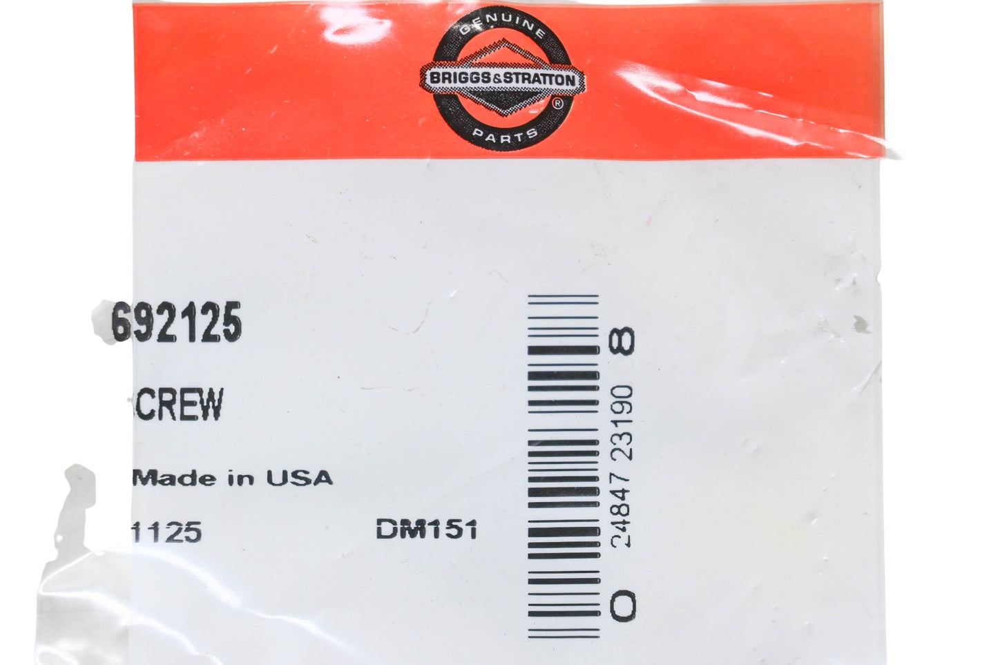 New OEM Briggs & Stratton 692125 Screw NOS