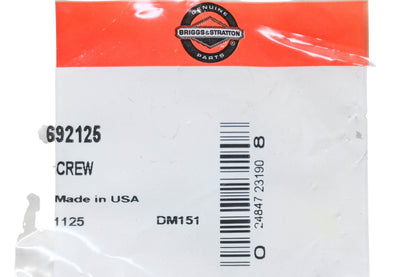 New OEM Briggs & Stratton 692125 Screw NOS