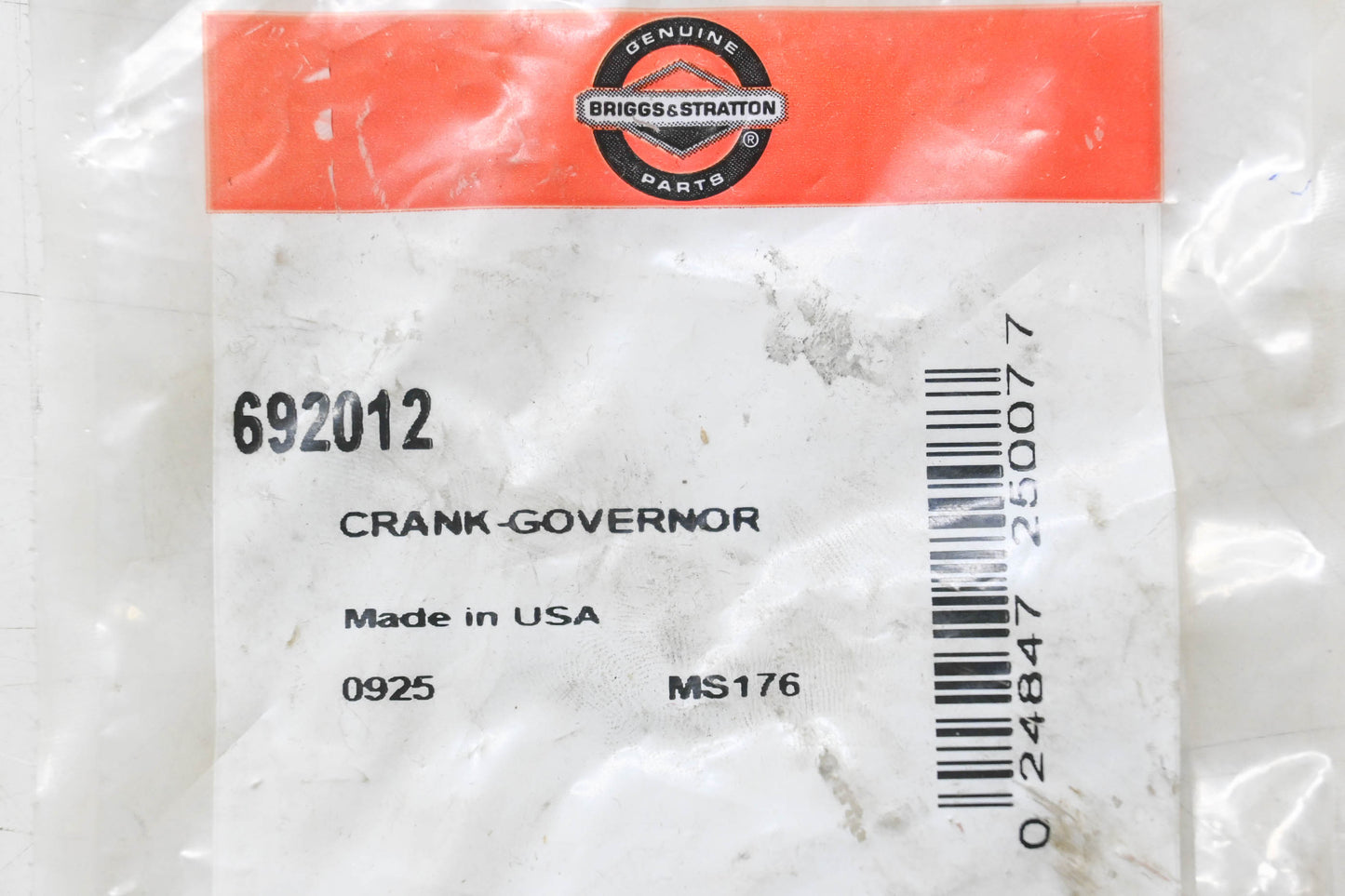 New OEM Briggs & Stratton 692012 Governor Crank NOS