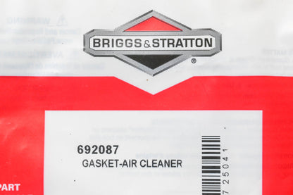New OEM Briggs & Stratton 692087 Air Cleaner Gasket NOS