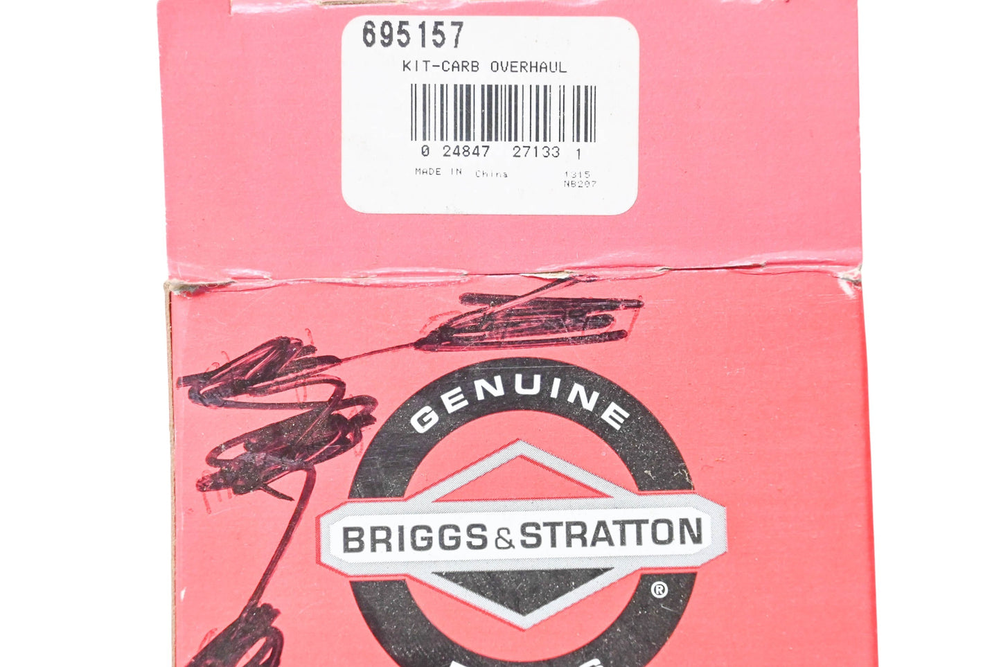 New OEM Briggs & Stratton 695157 Carburetor Overhaul Kit NOS