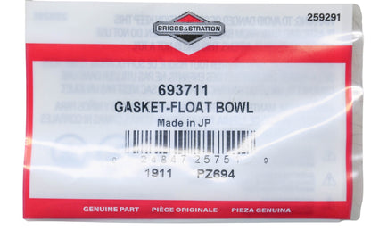 New OEM Briggs & Stratton 693711 Float Bowl Gasket NOS
