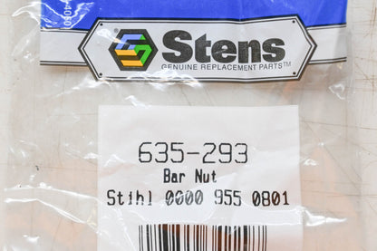 Stens 635-293, 0000 955 0801 Bar Nut Pair NOS