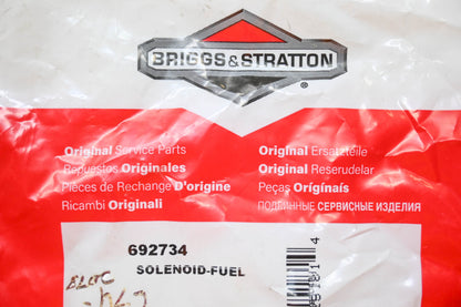 New OEM Briggs & Stratton 692734 Fuel Solenoid NOS