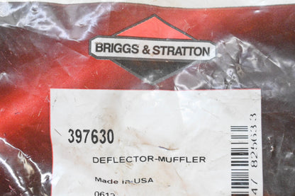 New OEM Briggs & Stratton 397630 Muffler Deflector NOS