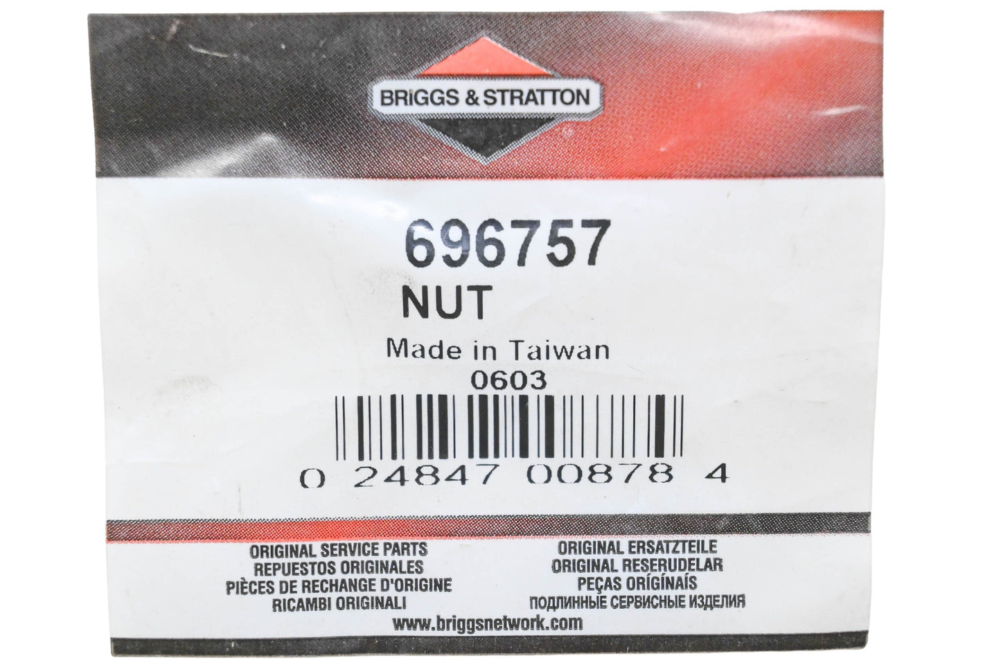 New OEM Briggs & Stratton 696757 Nut NOS
