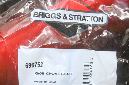 New OEM Briggs & Stratton 696752 Choke Shaft Knob NOS