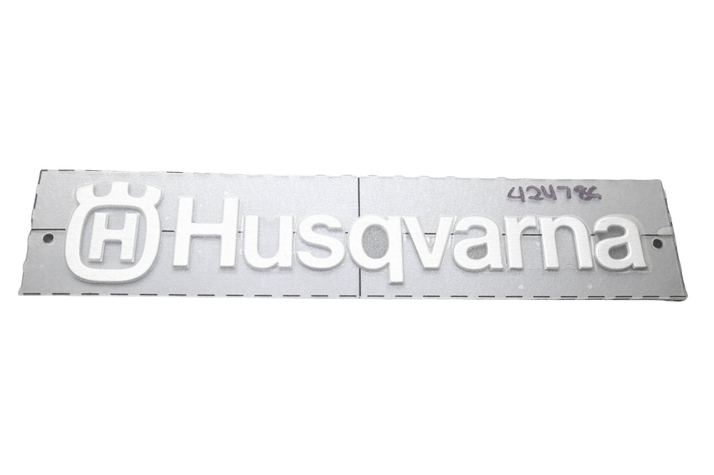 New OEM Husqvarna 532 42 47-89, 532424789 Hood Emblem NOS