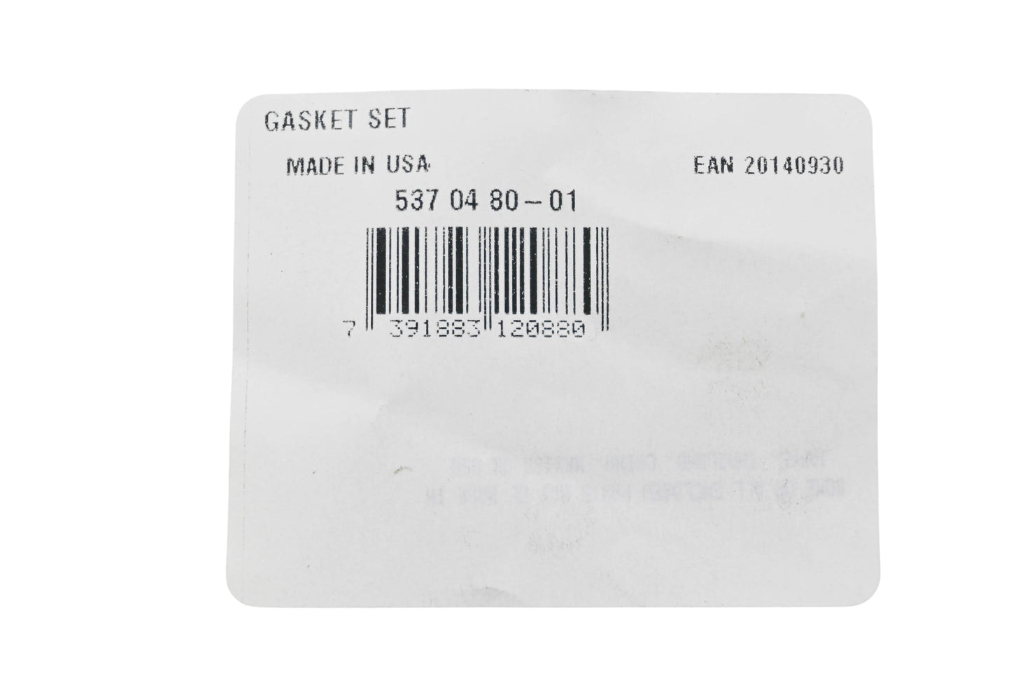 New OEM Husqvarna 537 04 80-01, 537048001 Gasket Kit NOS