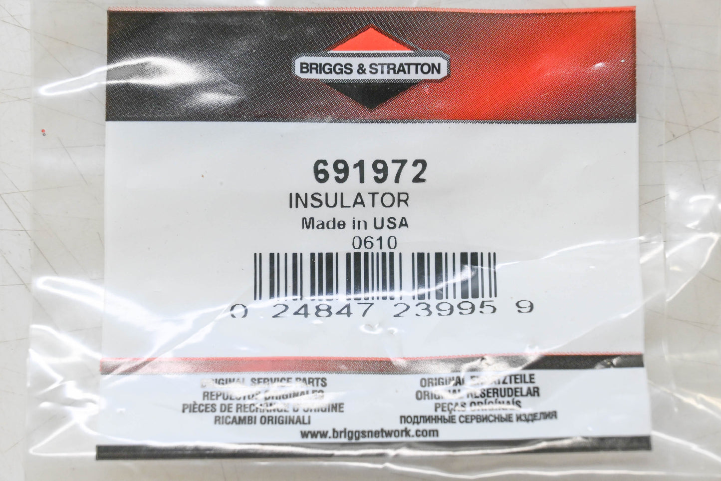 New OEM Briggs & Stratton 691972 Insulator NOS