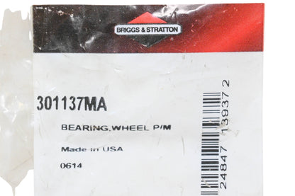 New OEM Briggs & Stratton 301137MA Wheel Bearing NOS