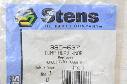 Stens 385-637, 98866 A Bump Head Knob NOS