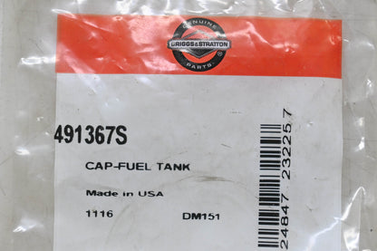 New OEM Briggs & Stratton 491367S Fuel Tank Cap NOS