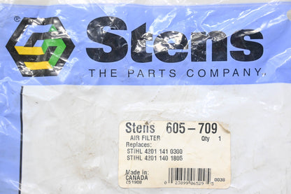 Stens 605-709, 4201 141 0300, 4201 140 1805 Air Filter NOS