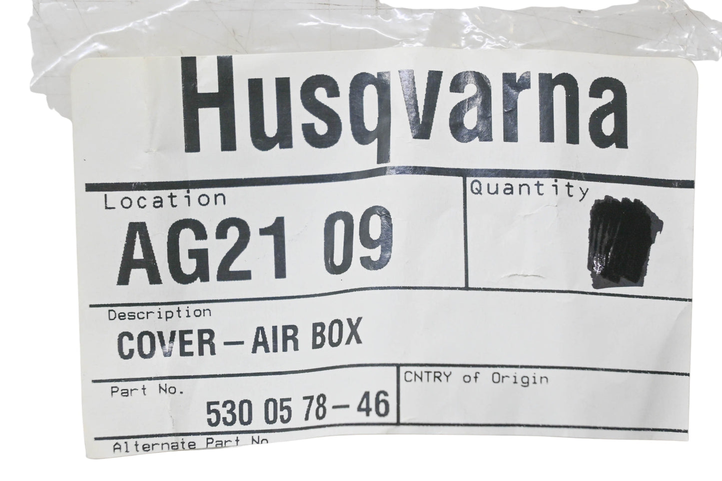New OEM Husqvarna 530 05 78-46, 530057846 Air Box Cover NOS