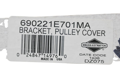 New OEM Briggs & Stratton 690221E701MA Pulley Cover Bracket NOS