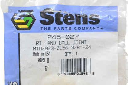 Stens 245-027, 923-0156 Right Hand Ball Joint NOS
