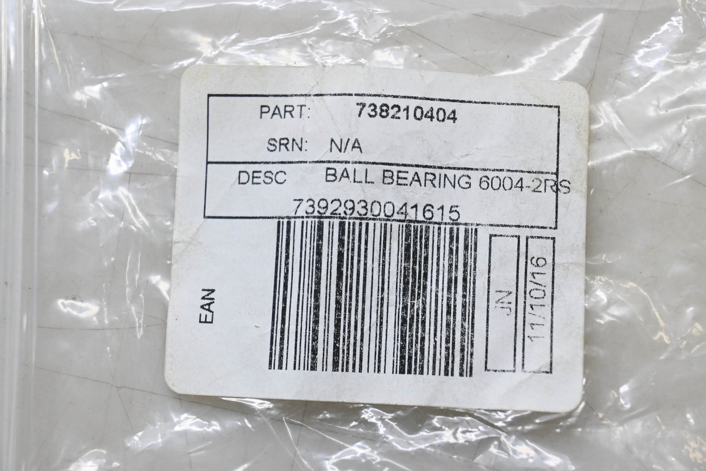 New OEM Husqvarna 738210404 Ball Bearing NOS
