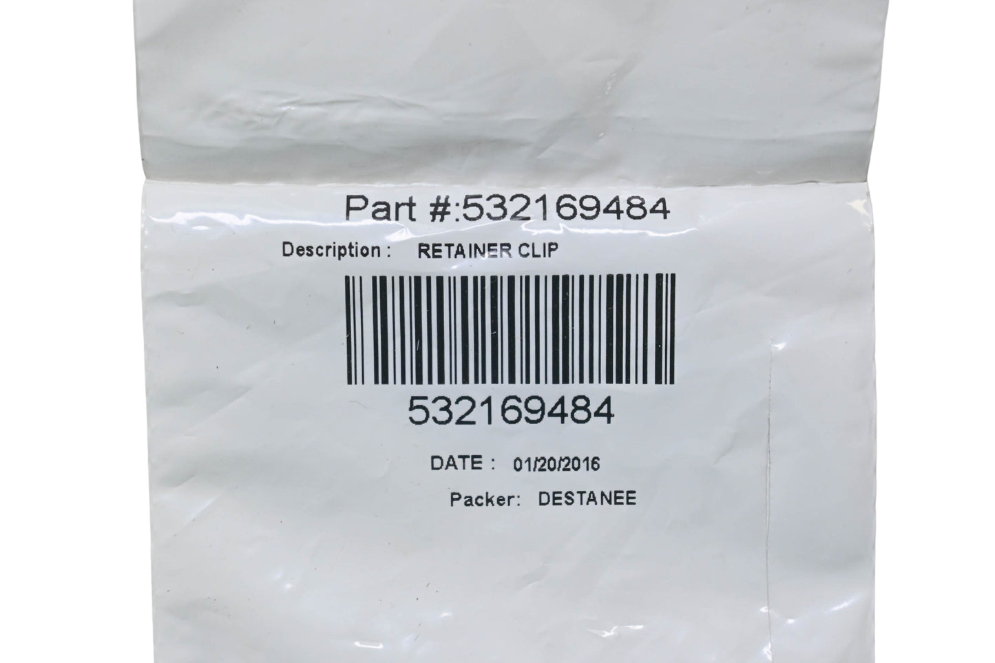 New OEM Husqvarna 532169484 Retainer Clip NOS