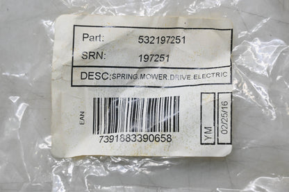 New OEM Husqvarna 532197251 Electric Drive Motor Spring NOS