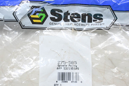 Stens 275-585, 532195945 Spindle Pulley NOS