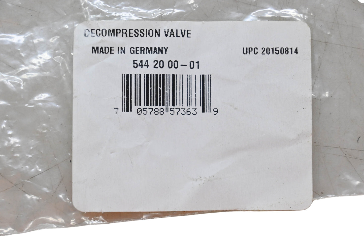 New OEM Husqvarna 544 20 00-01, 544200001 Compression Valve NOS