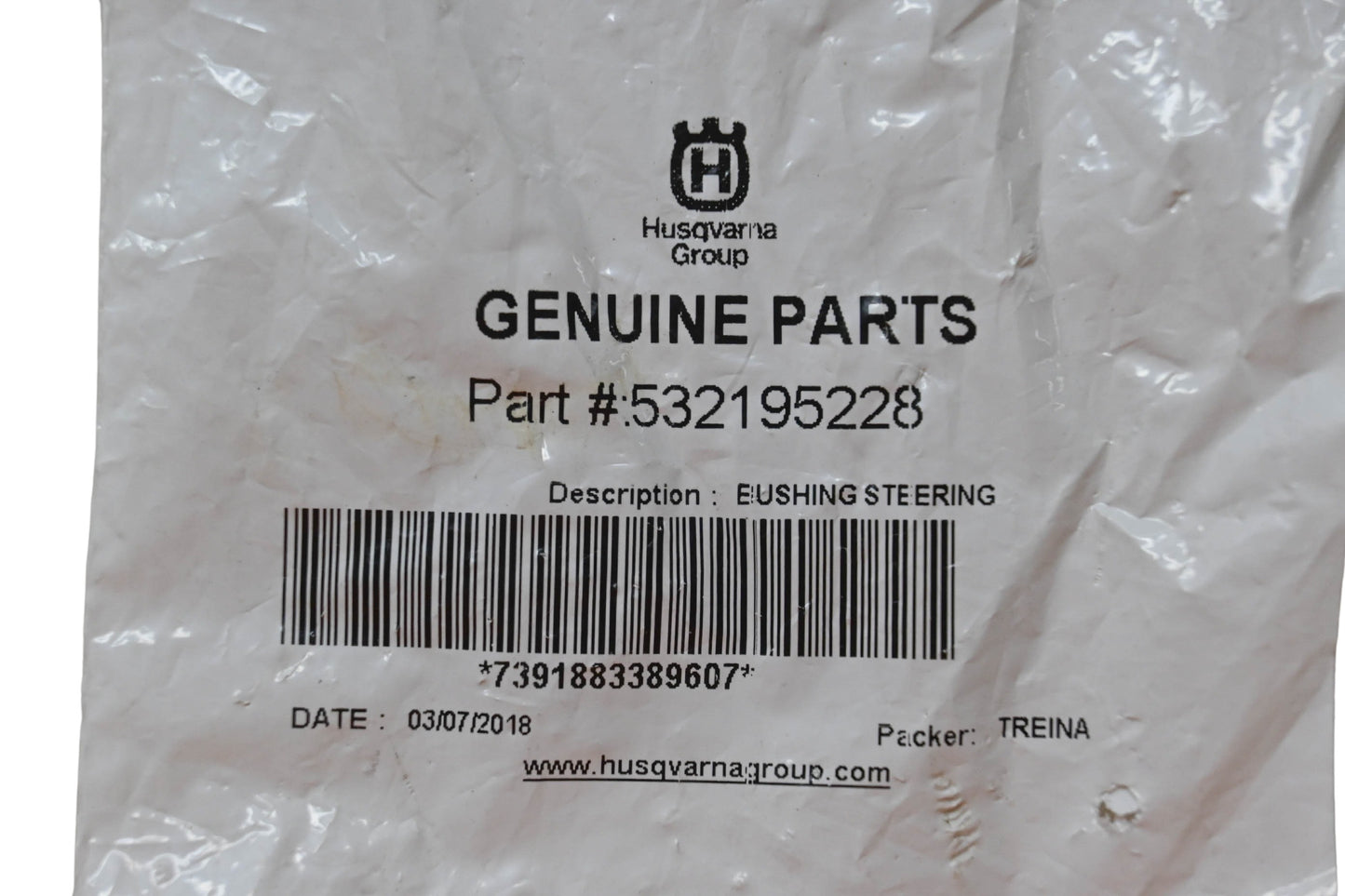 New OEM Husqvarna 532195228 Steering Bushing NOS